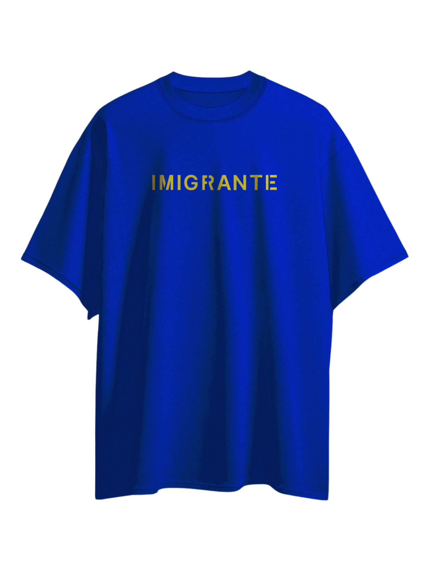 Camiseta iMigrante azul royal CARO Vapor II