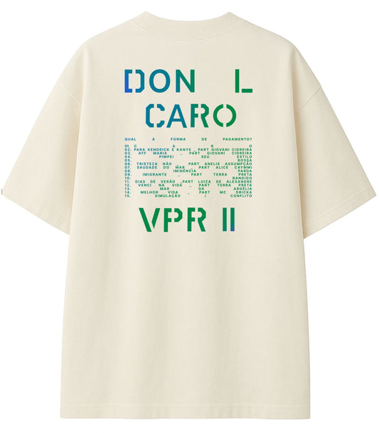Camiseta CARO Vapor II Grana Off White Algodão Oversized