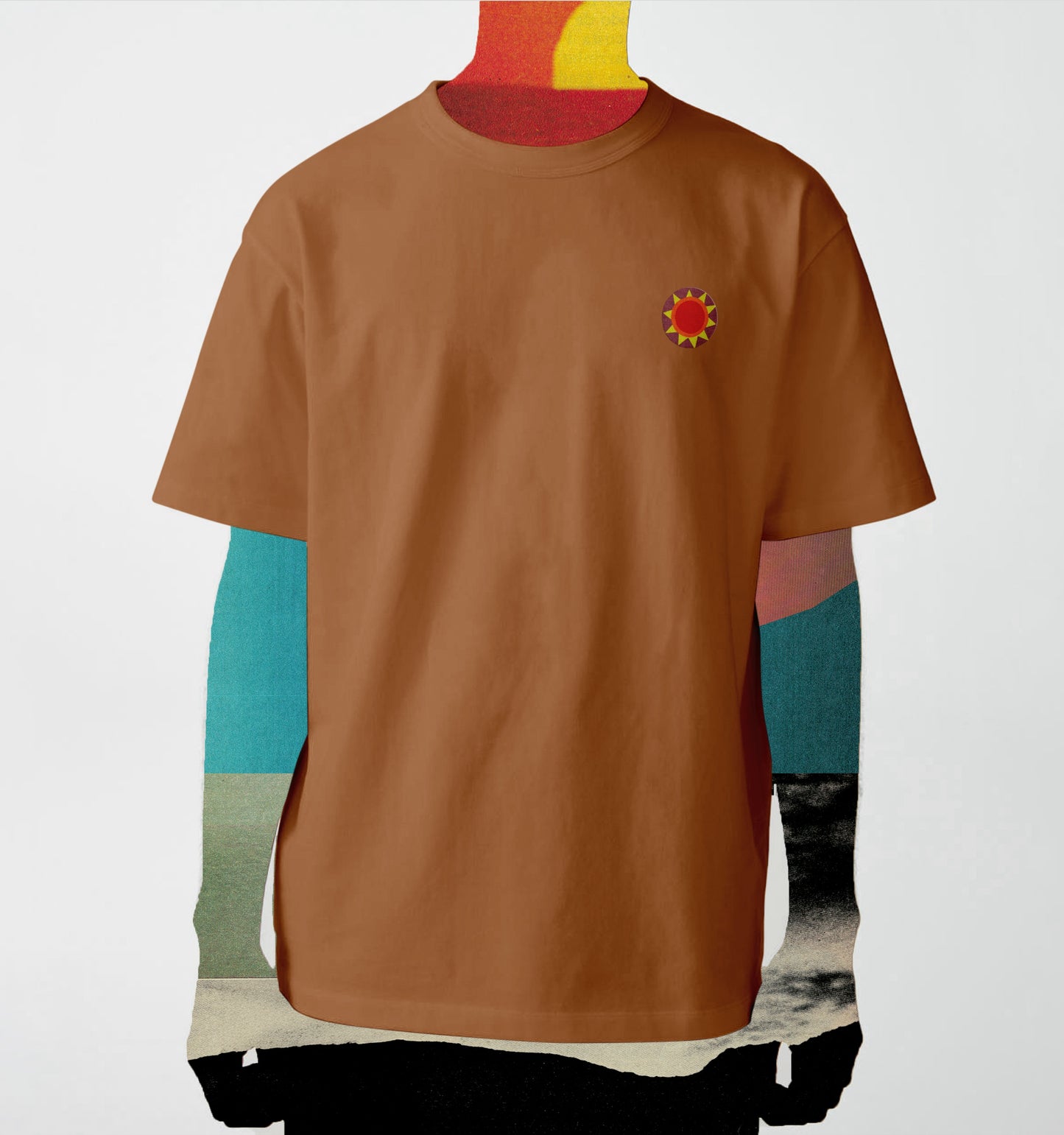 Camiseta caramelo sol bordado