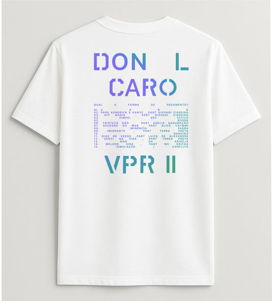 Camiseta CARO vapor II mar branca misto slim