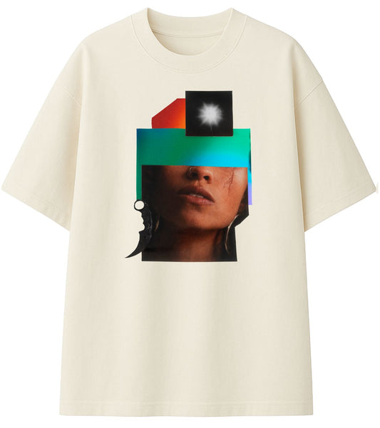 Camiseta CARO Vapor II grana off white algodão oversized