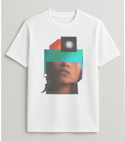 Camiseta CARO vapor II grana branca misto slim