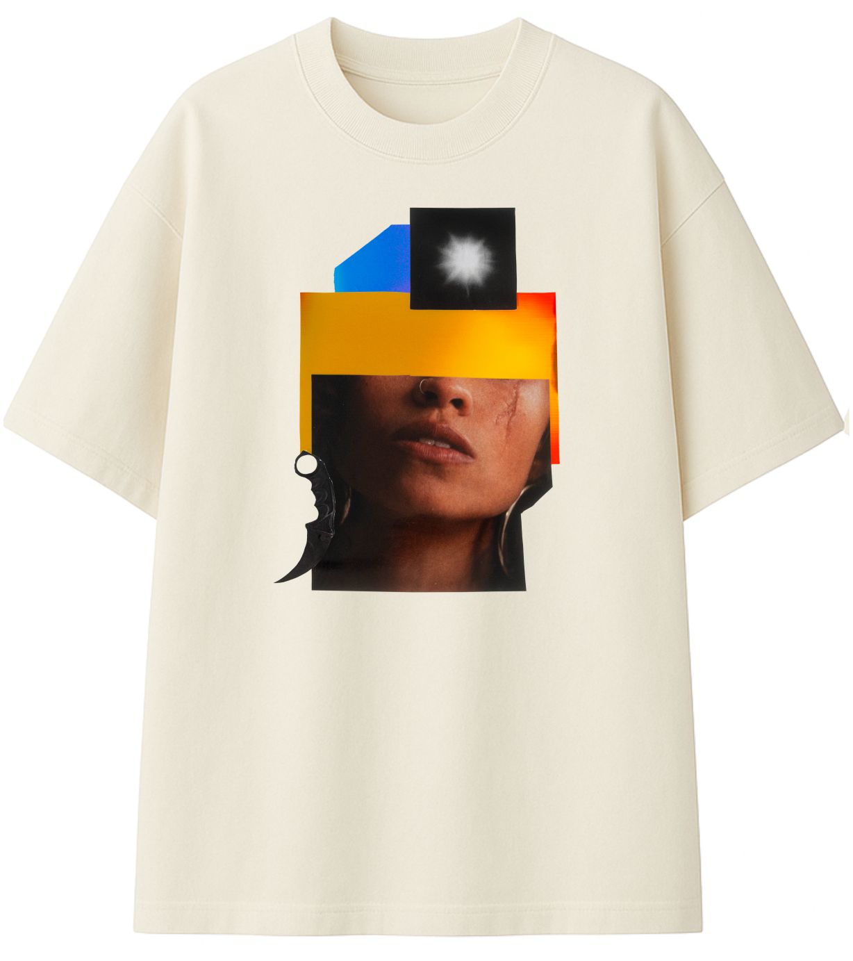 Camiseta CARO Vapor II Sol Off White Algodão Oversized