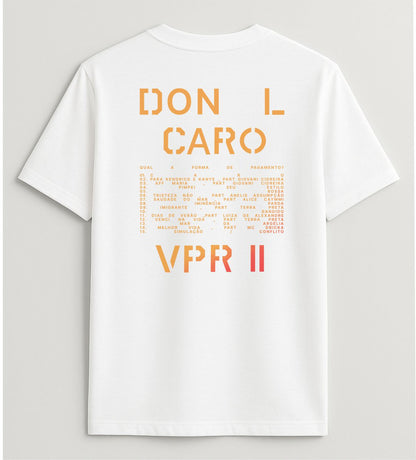 Camiseta CARO vapor II sol branca misto slim