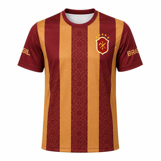 Camisa time RPA2 ouro e vinho